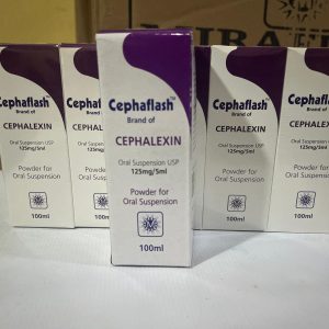 Cephaflash Cephalexin Oral Suspension USP 125mg/5ml (100ml)
