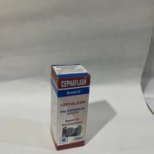 Cephaflash Cephalexin Oral Suspension USP 250mg/5ml (100ml)